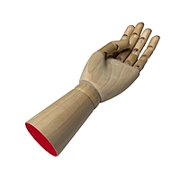 Large Wooden Left Hand Manikin 30cm (12"")