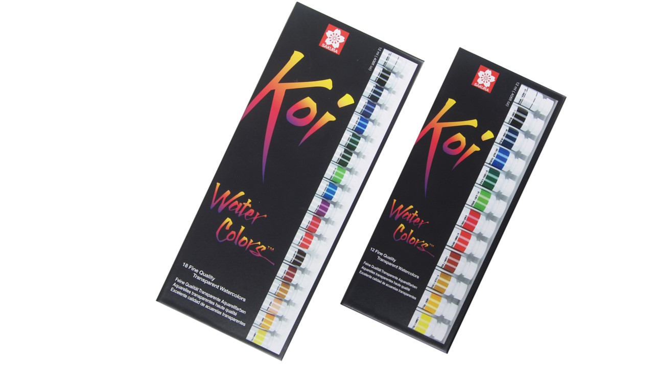 SAKURA KOI ARTISTS' WATERCOLORS, 12ML SET SAKURA KOI ARTISTS' WATERCOLORS, 12ML SET