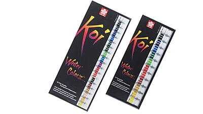 SAKURA KOI ARTISTS' WATERCOLORS, 12ML SET
