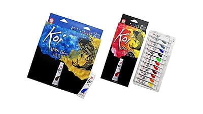 SAKURA KOI ARTISTS' WATERCOLOR SET, 12ml TUBE