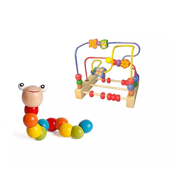 Two-in-One Early Education Set Bead Maze Toy