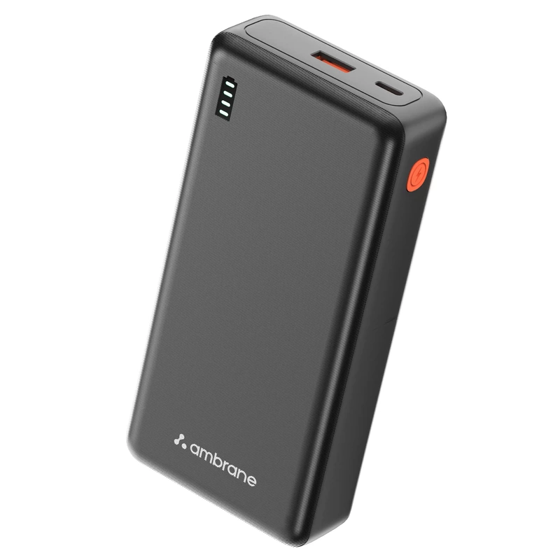 Ambrane Xtreme 20000Mah Power Bank (22.5W) Black