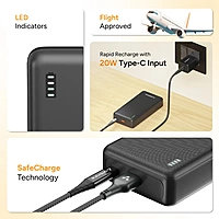 Ambrane Xtreme 20000Mah Power Bank (22.5W) Black