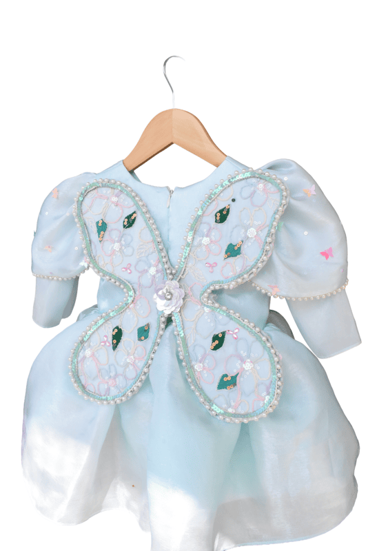 Powder Blue Bunny Butterfly Dress