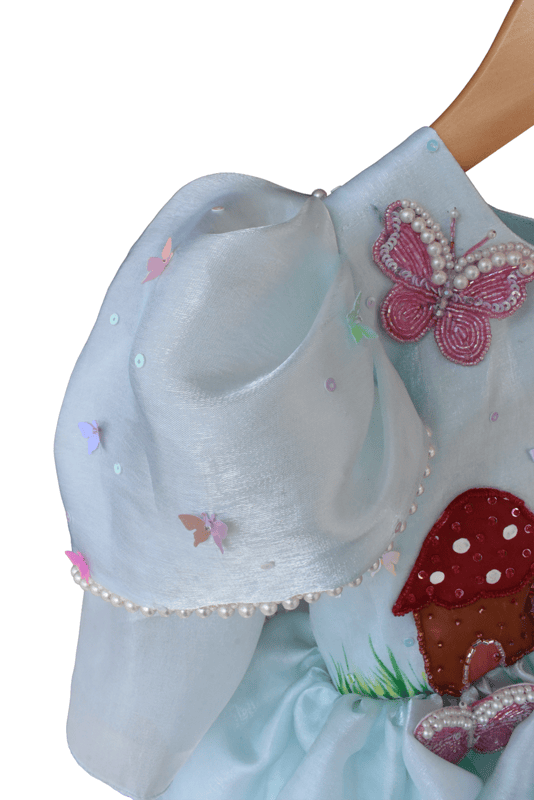 Powder Blue Bunny Butterfly Dress