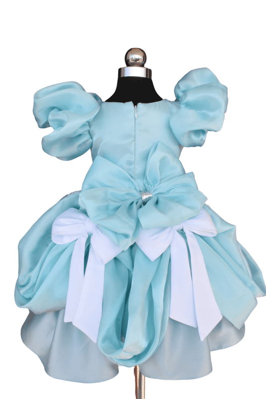 Sky Blue Disney Castle Dress