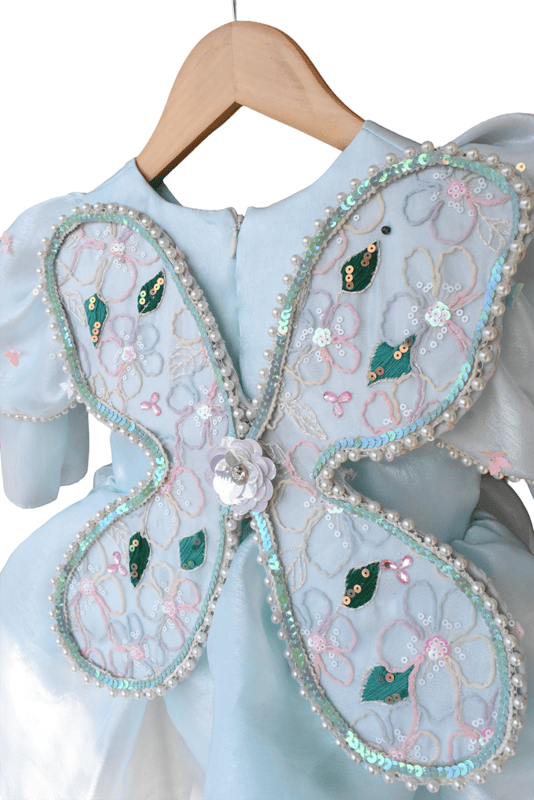 Powder Blue Bunny Butterfly Dress