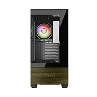 Dawg Y738 ARGB ATX Mid Tower Case – Tempered Glass | ARGB Fans | Type-C I/O | Black
