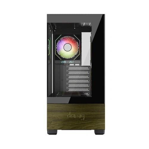 Dawg Y738 ARGB ATX Mid Tower Case – Tempered Glass | ARGB Fans | Type-C I/O | Black