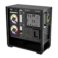 Dawg Y738 ARGB ATX Mid Tower Case – Tempered Glass | ARGB Fans | Type-C I/O | Black