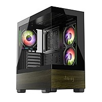 Dawg Y738 ARGB ATX Mid Tower Case – Tempered Glass | ARGB Fans | Type-C I/O | Black