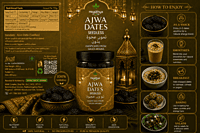 Ajwa Dates Seedless | Healthyx Zone