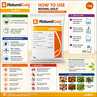 Syngenta RIDOMIL GOLD® Fungicide – Metalaxyl-M 4% + Mancozeb 64% WP | Vetrivel Agro Services