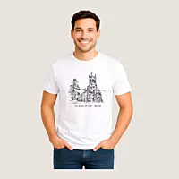 Yatrika Classic Timeless Shimla T-shirt in white with Christ Church print