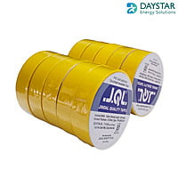Jindal Quality Tape  PVC Electrical Insulation Tape-Colored Pack of 10 Pieces (Yellow, 10)