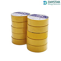 Jindal Quality Tape  PVC Electrical Insulation Tape-Colored Pack of 10 Pieces (Yellow, 10)