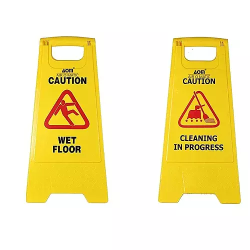 Yellow Wet Floor Caution Board