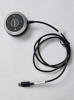Used Jabra ENC010 Connector AUX to USB Adapter Volume Buttons Control Used Jabra ENC010 Connector AUX to USB Adapter Volume Buttons Control