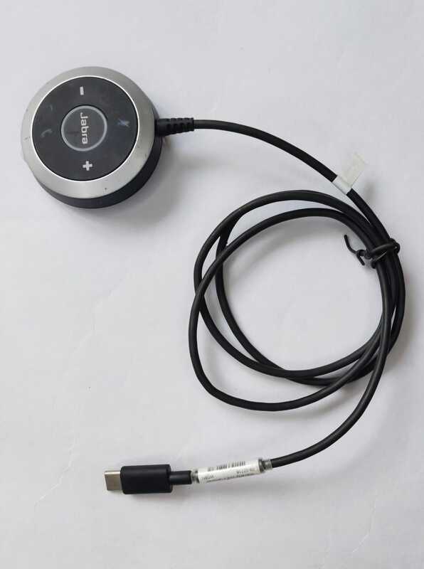 Used Jabra ENC010 Connector AUX to USB Adapter Volume Buttons Control