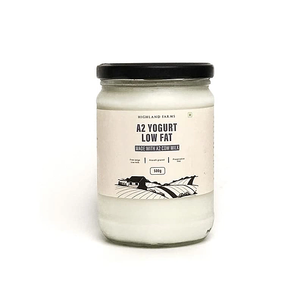 Low Fat A2 Cow Milk Yogurt 500 Gms
