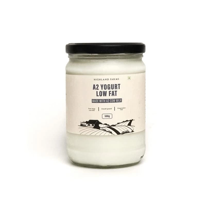 Low Fat A2 Cow Milk Yogurt 500 Gms