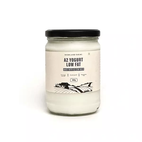 Low Fat Milk Yogurt A2 500 gms - Highland Farms