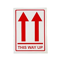 Pack of 3 This Way UP Self-Adhesive Labels 80x110mm