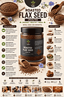 Roasted Flax Seed Unsalted | Healthyx Zone