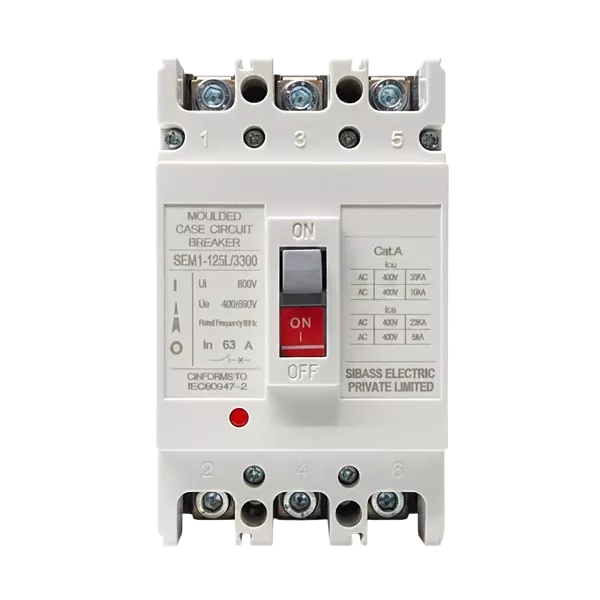 Sibass AC MCCB 100A 3-Pole | SEM-125L/3300