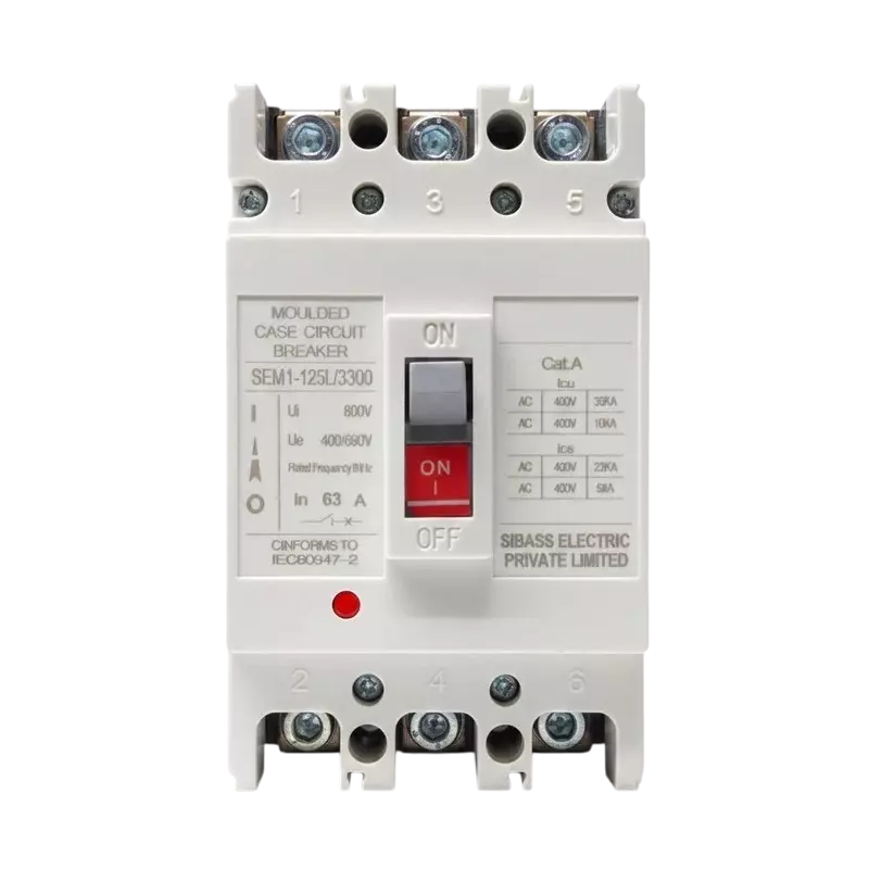 Sibass AC MCCB 63A 3-Pole | SEM-125L/3300