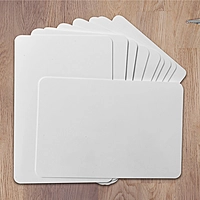 Pack of 12 6x4"" Dry Wipe Whiteboards - Presentation Card Size