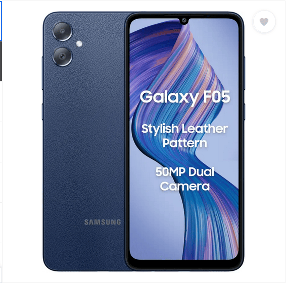 Samsung Galaxy F05 (Twilight Blue, 64 GB)  (4 GB RAM)