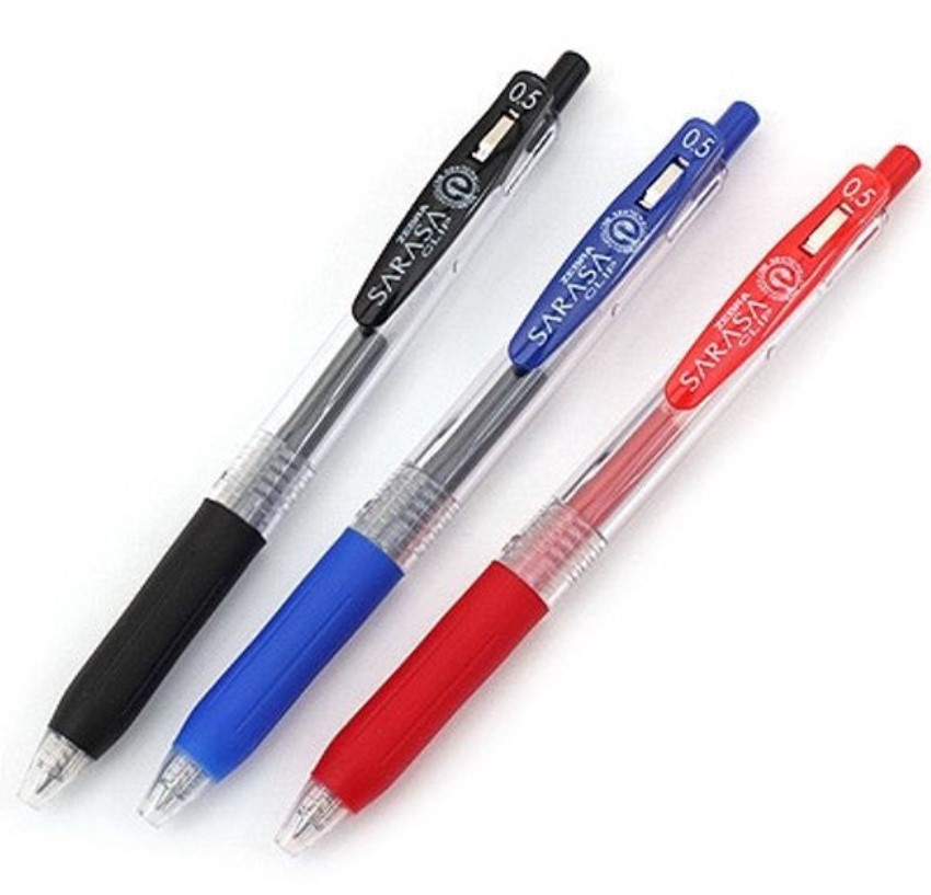 Zebra Sarasa Clip 0.7 3 Color Pen Set