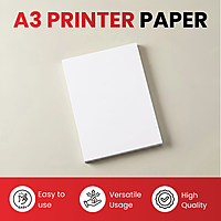 A3 Copier Paper 80gsm â€“ 500 Sheet Ream | High-Quality White Copy Paper for Inkjet, Laser Printers & Photocopiers