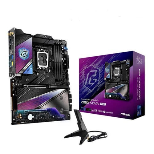 ASRock Phantom Gaming Z890 Nova WiFi Motherboard – LGA1851 | DDR5 | PCIe 5.0 | WiFi 7 | ATX