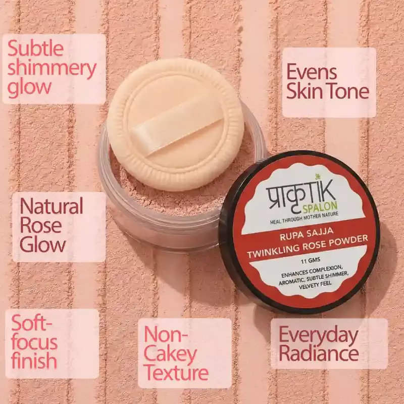 Rupa Sajja Twinkling Rose Powder