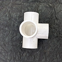 UPVC 4-way Elbow 3/4" inchi (25MM) Pipe Joint/Corner Heavy Duty UPVC Available for Greenhouse, Tent Connection,Furniture and Plumbing Projects White Color