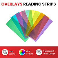 Pack of 8 Light Green 210x80mm Dyslexia Overlay Reading Strips â€“ PET Material, Rounded Corners