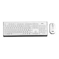 Acer Wireless Keyboard & Mouse Combo – Bluetooth  Optical Mouse  Multimedia Keys  White