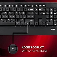 Acer ZC.A01SI.2DP Wireless Keyboard & Mouse Combo – Optical Mouse | 1 Year Warranty