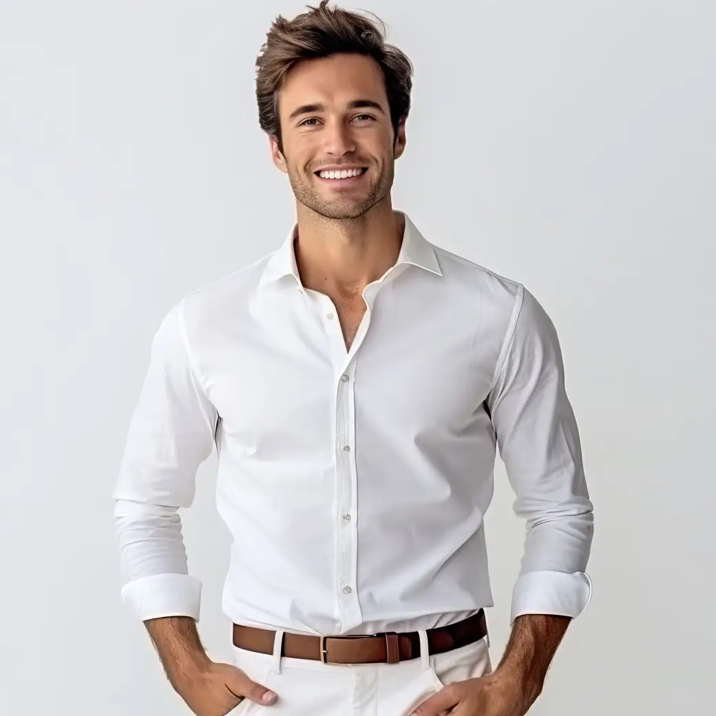 Beige Linen Shirt (Sample)