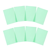 Pack of 8 A5 Plain Green Dyslexia Overlay Reading Sheets â€“ PET Material, Rounded Corners
