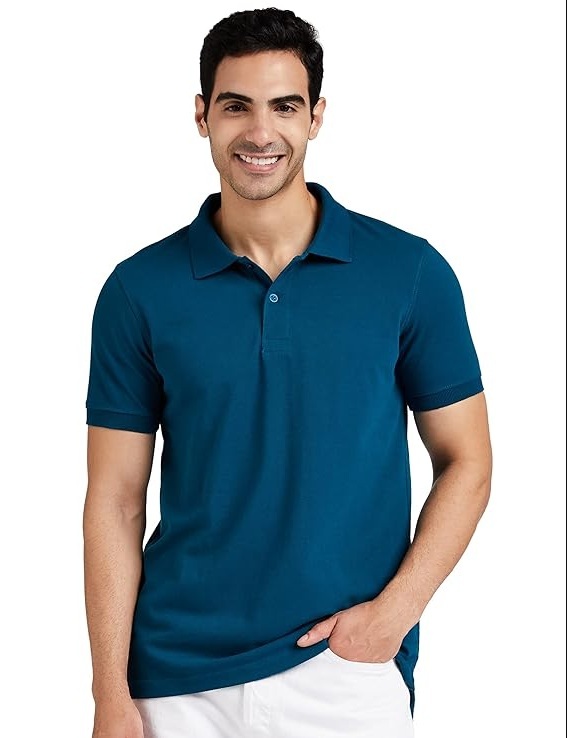 Symbol Men's Cotton Rich Solid Polo Tshirt | Collar Tshirts | Half Sleeves | Plain-Regular Fit