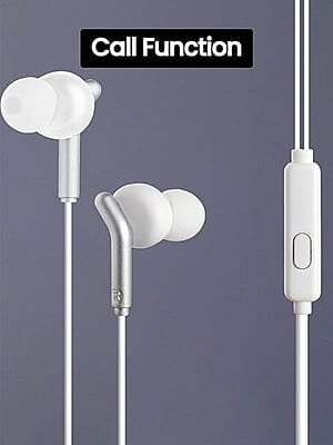 ZEBRONICS Zeb-Bro Wired Earphone (White)