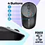 Zebronics Companion 302 Wireless Combo – Black+Grey offers a sleek design with a comfortable keyboard and responsive mouse. Perfect for home or office use, it ensures seamless connectivity and style.