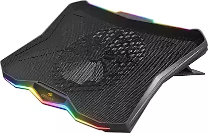 Zebronics NC7000 Laptop Cooling Pad – Dual Fans, USB Powered & Adjustable