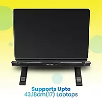 Zebronics NC7000 Laptop Cooling Pad – Dual Fans, USB Powered & Adjustable