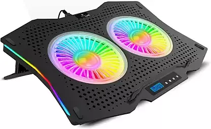 Zebronics NC9000 Laptop Cooling Pad – Dual Fans, USB Powered & Ergonomic