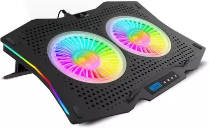 Zebronics NC9000 Laptop Cooling Pad – Dual Fans, USB Powered & Ergonomic