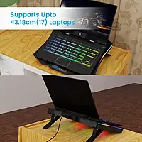 Zebronics NC9000 Laptop Cooling Pad – Dual Fans, USB Powered & Ergonomic